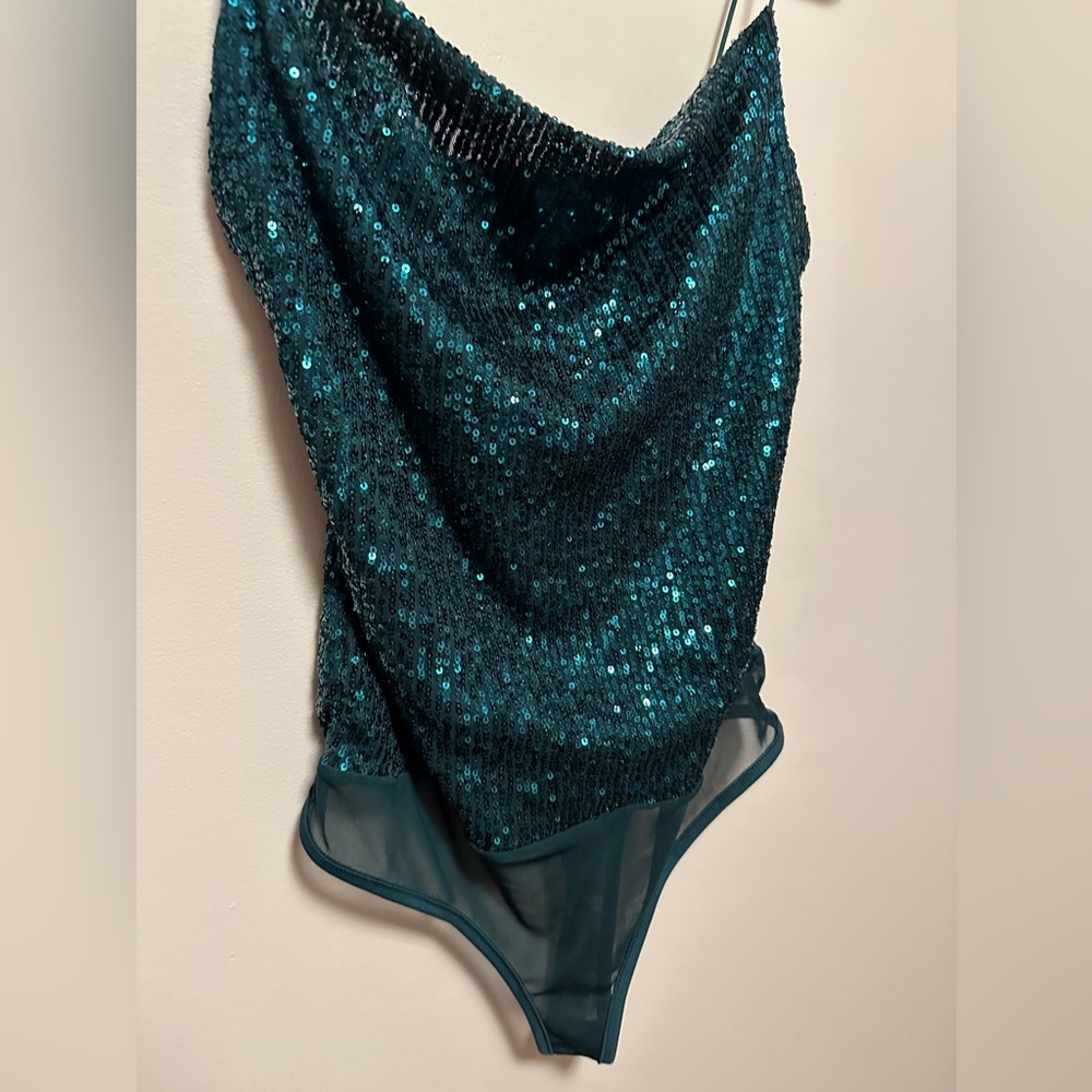 NWT Sequin Bodysuit Size Large